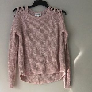 Pink knit sweater